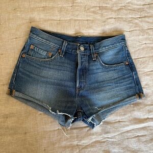 Levi's Denim 501 Cut Off Shorts Size 26